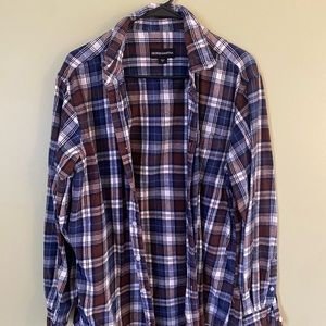 button down flannel shirt